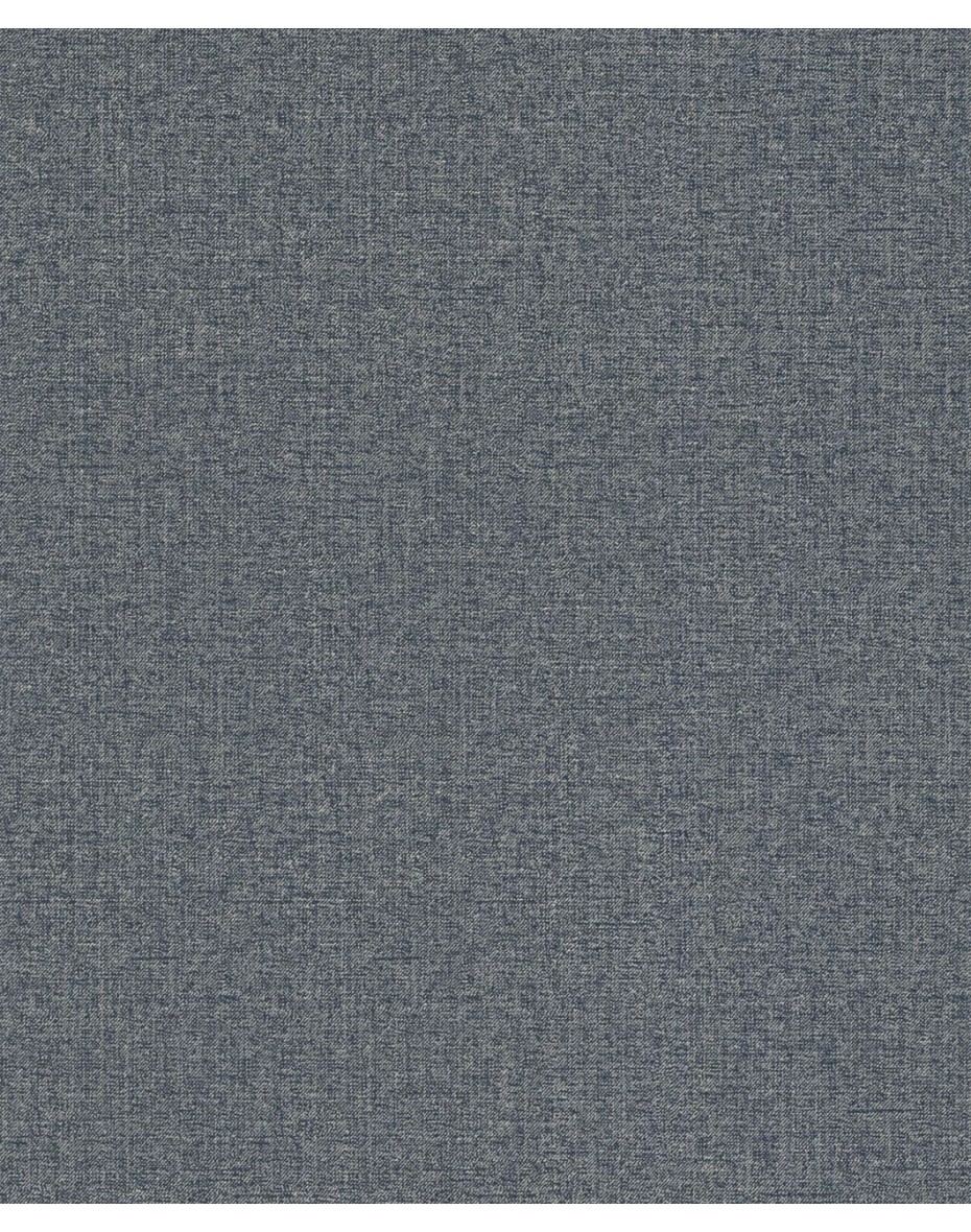 Modrá tapeta so striebornými odleskami a vzorom plátna 226583